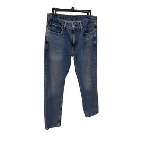 Levi's 514 Jeans Men's Blue W 32 L 30 White Wash Street Fit
